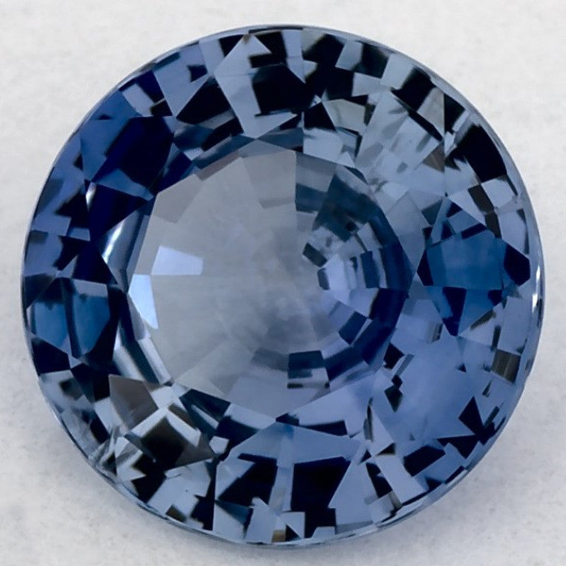 1.26 Carat Round Natural Blue Sapphire