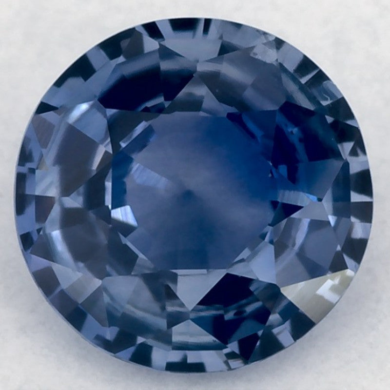 1.29 Carat Round Natural Blue Sapphire