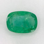 2.76 Carat Cushion Natural Green Emerald
