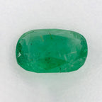 2.76 Carat Cushion Natural Green Emerald