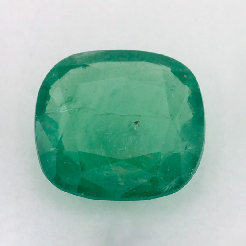 1.89 Carat Cushion Natural Green Emerald