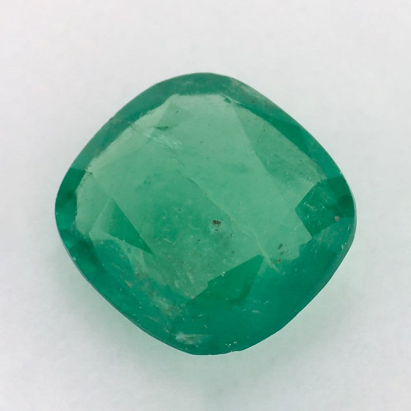 1.89 Carat Cushion Natural Green Emerald