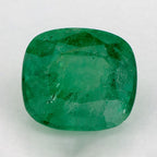 2.28 Carat Cushion Natural Green Emerald