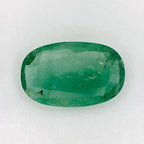 4.65 Carat Cushion Natural Green Emerald