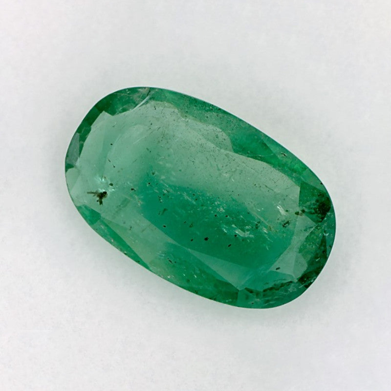 4.65 Carat Cushion Natural Green Emerald