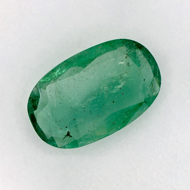 4.65 Carat Cushion Natural Green Emerald