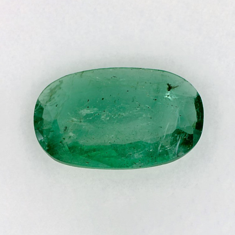 4.65 Carat Cushion Natural Green Emerald
