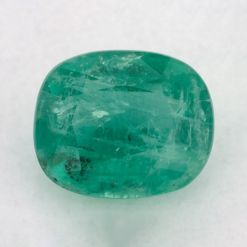 2.17 Carat Cushion Natural Green Emerald