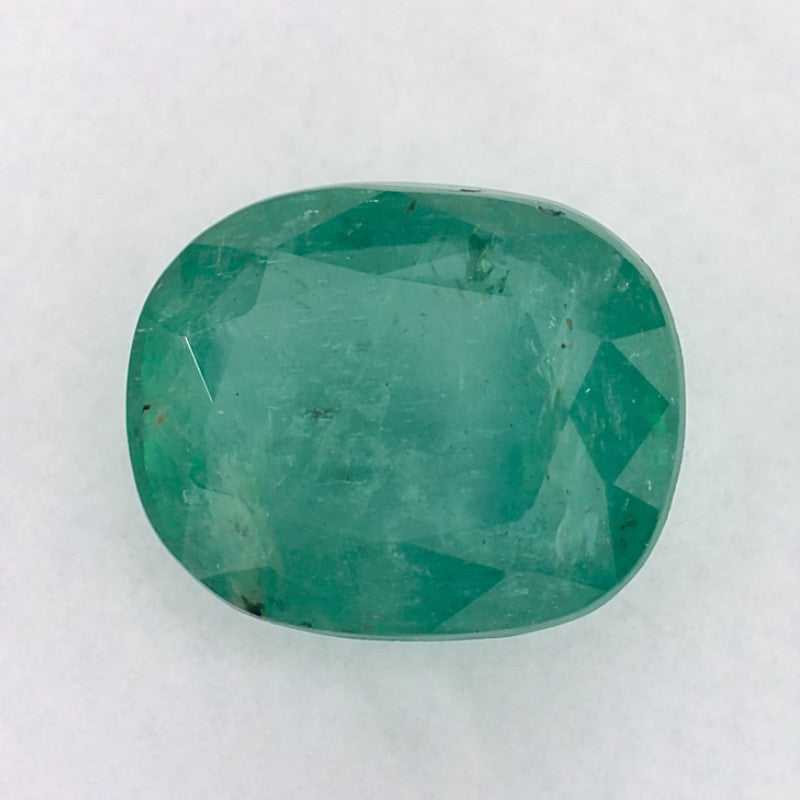 2.69 Carat Cushion Natural Green Emerald