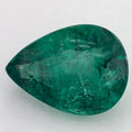 3.47 Carat Pear Natural Green Emerald