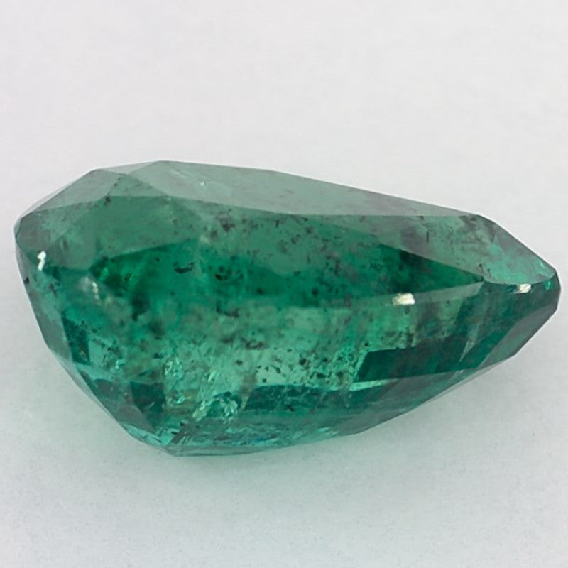 3.47 Carat Pear Natural Green Emerald