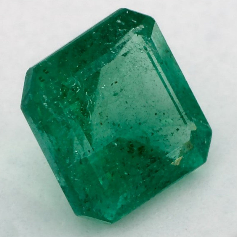 1.36 Carat Asscher Natural Green Emerald
