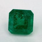 1.41 Carat Asscher Natural Green Emerald