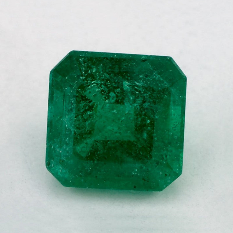 1.41 Carat Asscher Natural Green Emerald