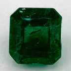 1.29 Carat Asscher Natural Green Emerald