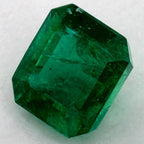 1.29 Carat Asscher Natural Green Emerald