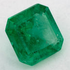 1.11 Carat Asscher Natural Green Emerald