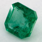 1.12 Carat Asscher Natural Green Emerald