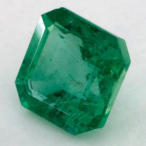 1.12 Carat Asscher Natural Green Emerald