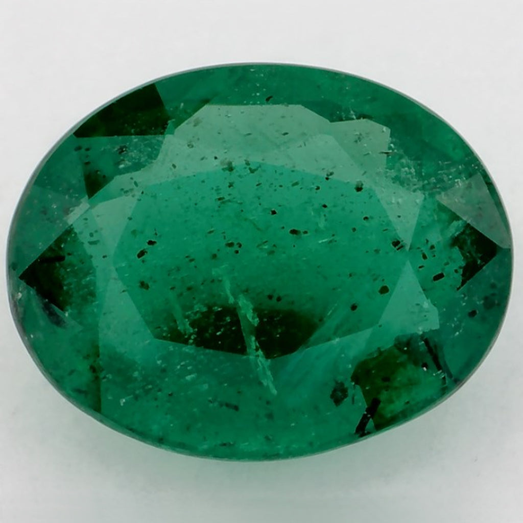 2.89 Carat Oval Natural Green Emerald