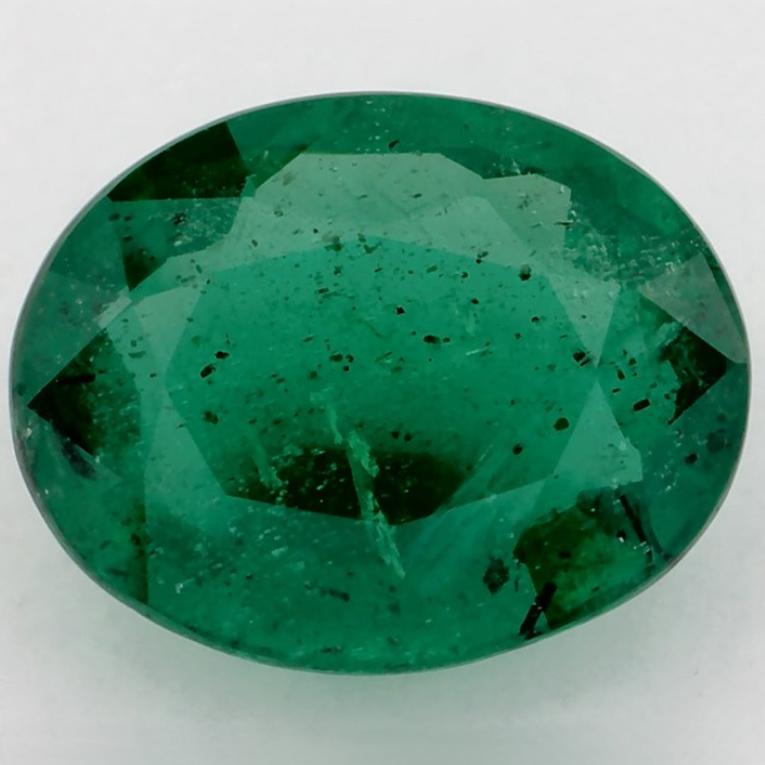 2.89 Carat Oval Natural Green Emerald