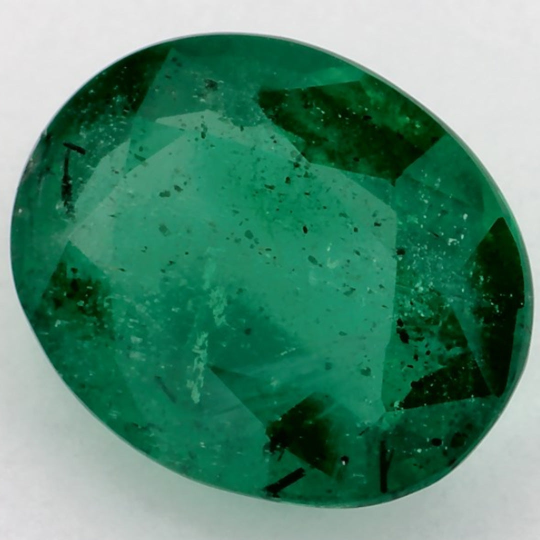 2.89 Carat Oval Natural Green Emerald