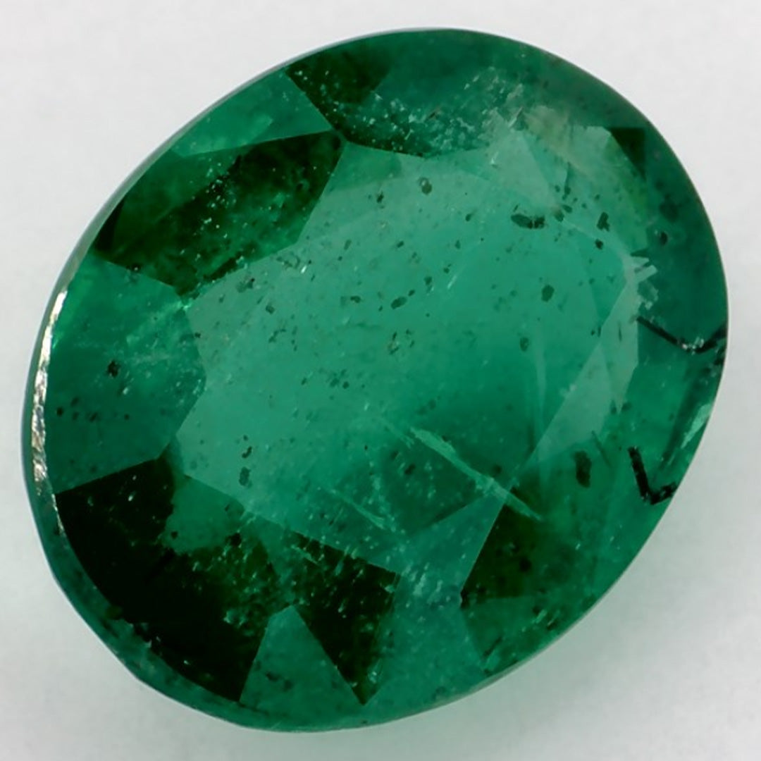 2.89 Carat Oval Natural Green Emerald