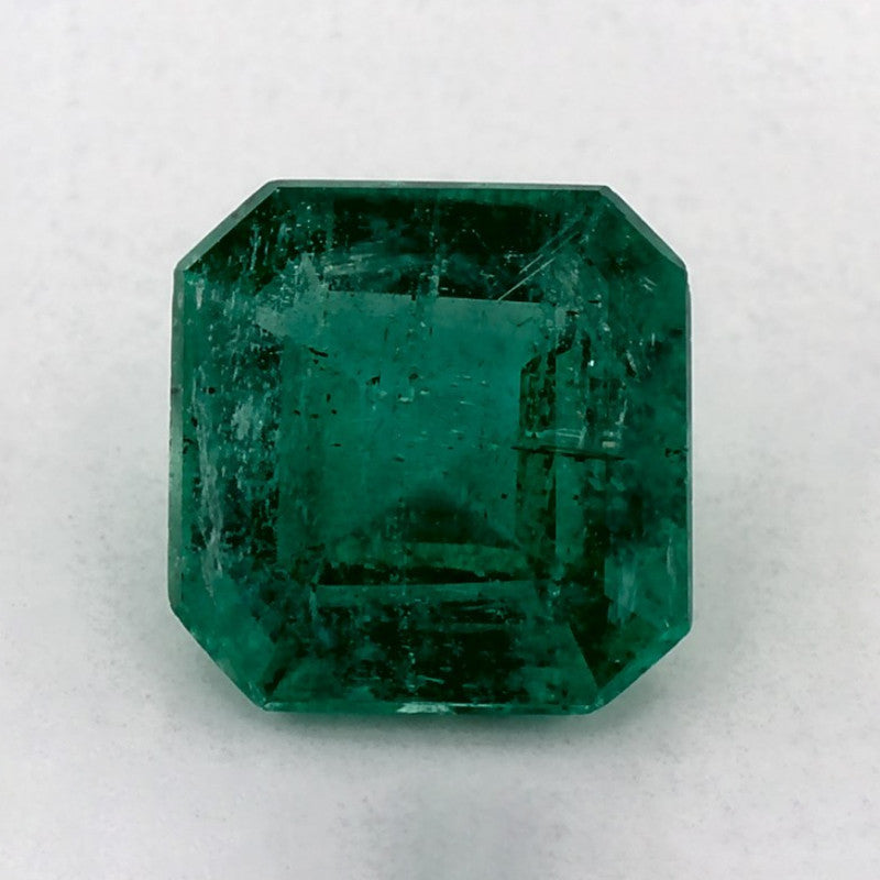 1.18 Carat Asscher Natural Green Emerald