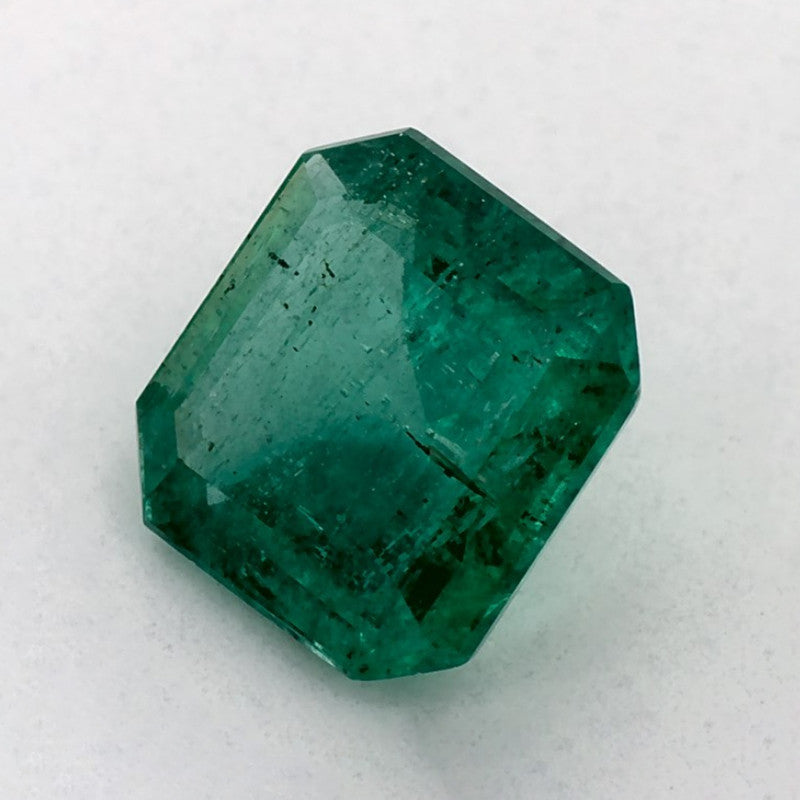 1.18 Carat Asscher Natural Green Emerald