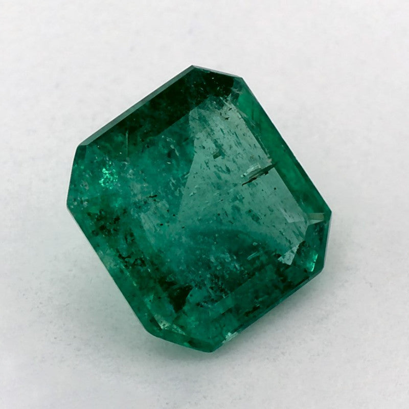 1.18 Carat Asscher Natural Green Emerald