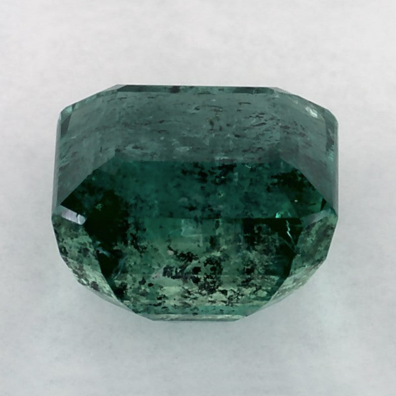 3.76 Carat Asscher Natural Green Emerald