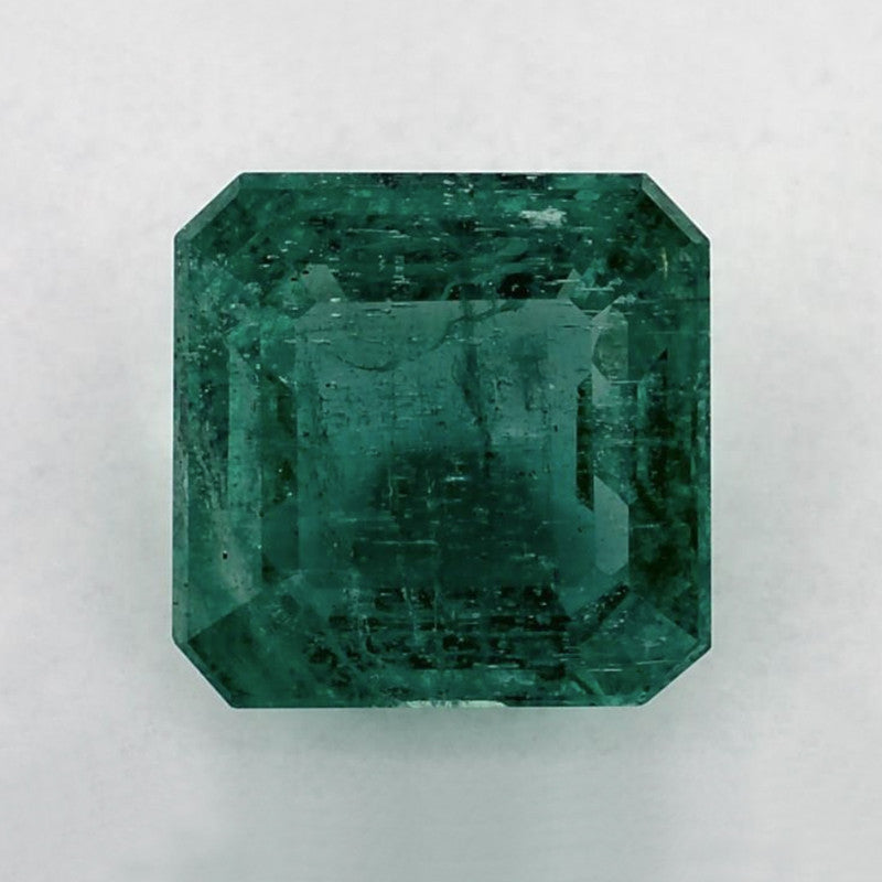 4.60 Carat Asscher Natural Green Emerald