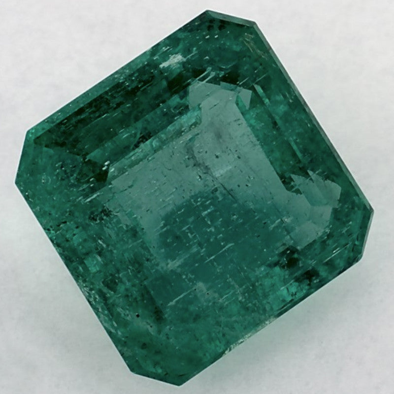 4.60 Carat Asscher Natural Green Emerald