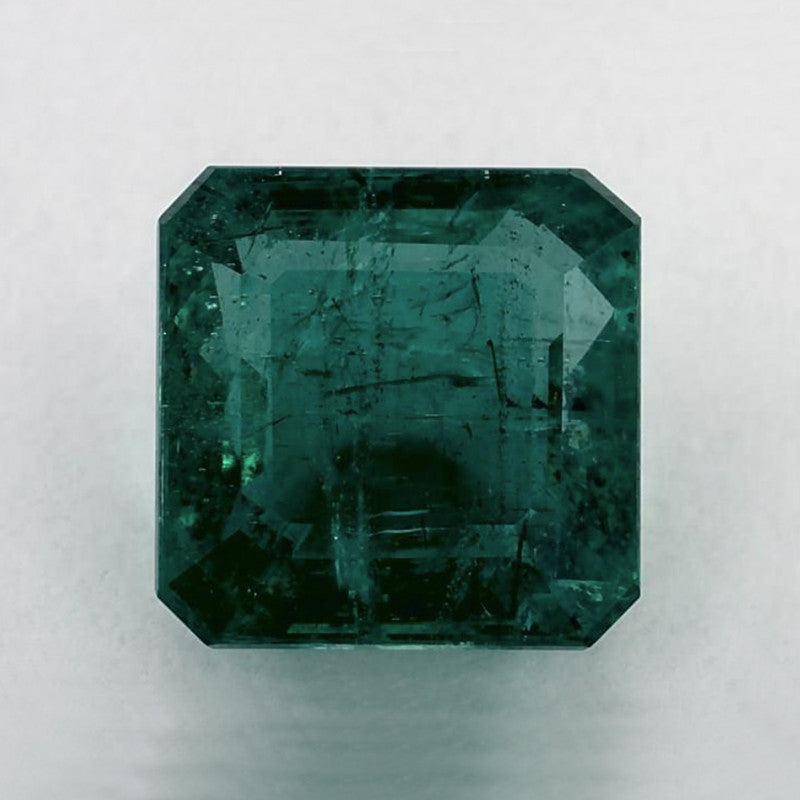 5.57 Carat Asscher Natural Green Emerald