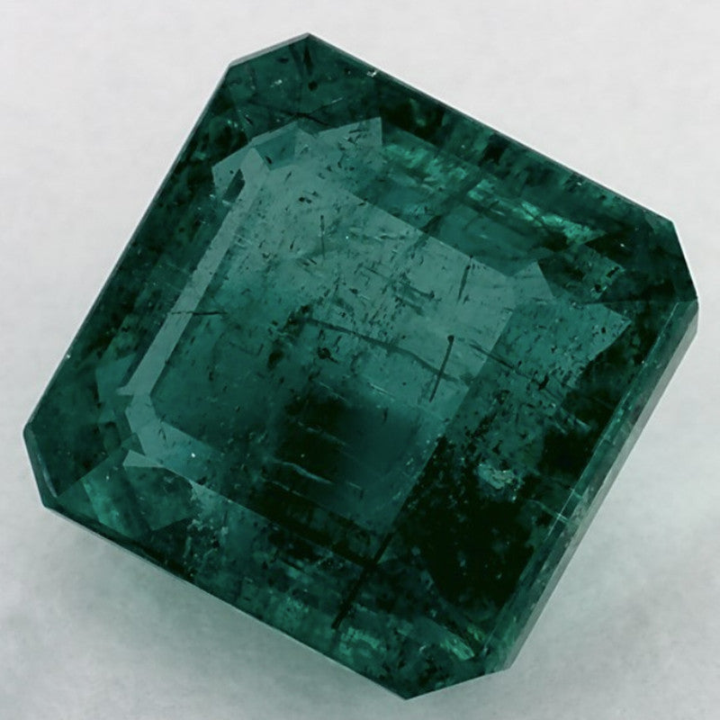 5.57 Carat Asscher Natural Green Emerald