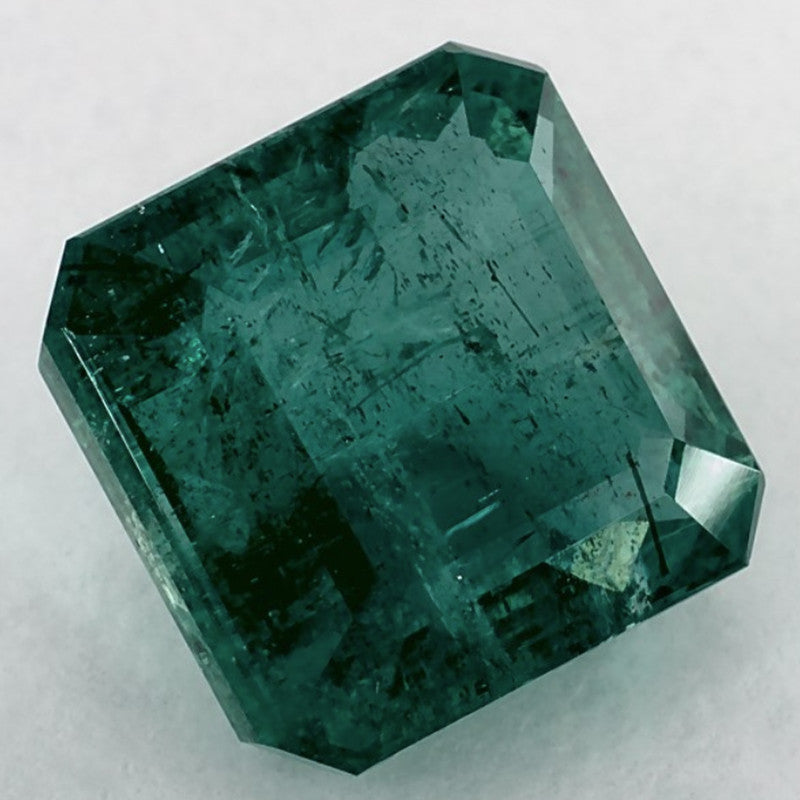 5.57 Carat Asscher Natural Green Emerald