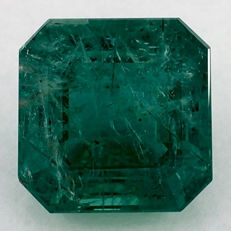 5.59 Carat Asscher Natural Green Emerald