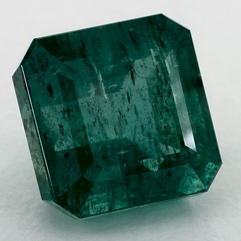 6.25 Carat Asscher Natural Green Emerald