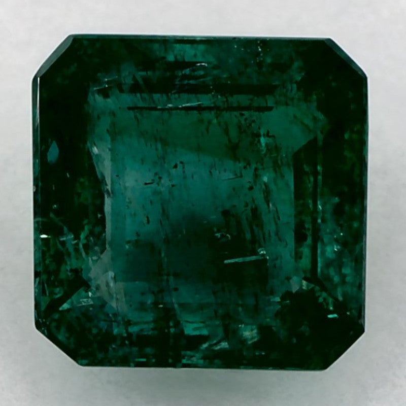 2.48 Carat Asscher Natural Green Emerald