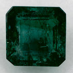 2.48 Carat Asscher Natural Green Emerald