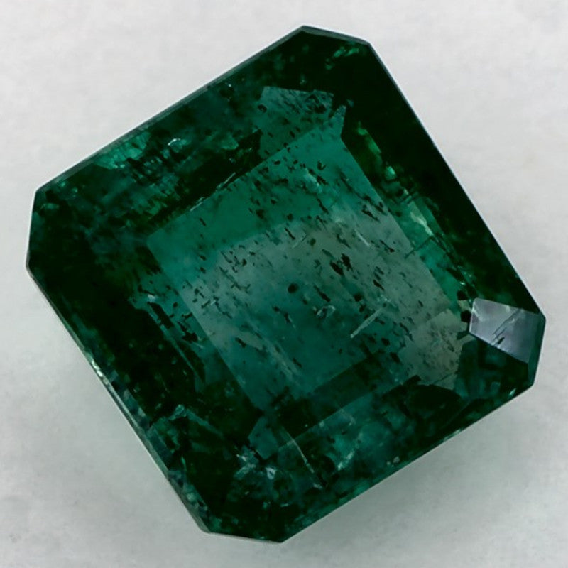 2.48 Carat Asscher Natural Green Emerald