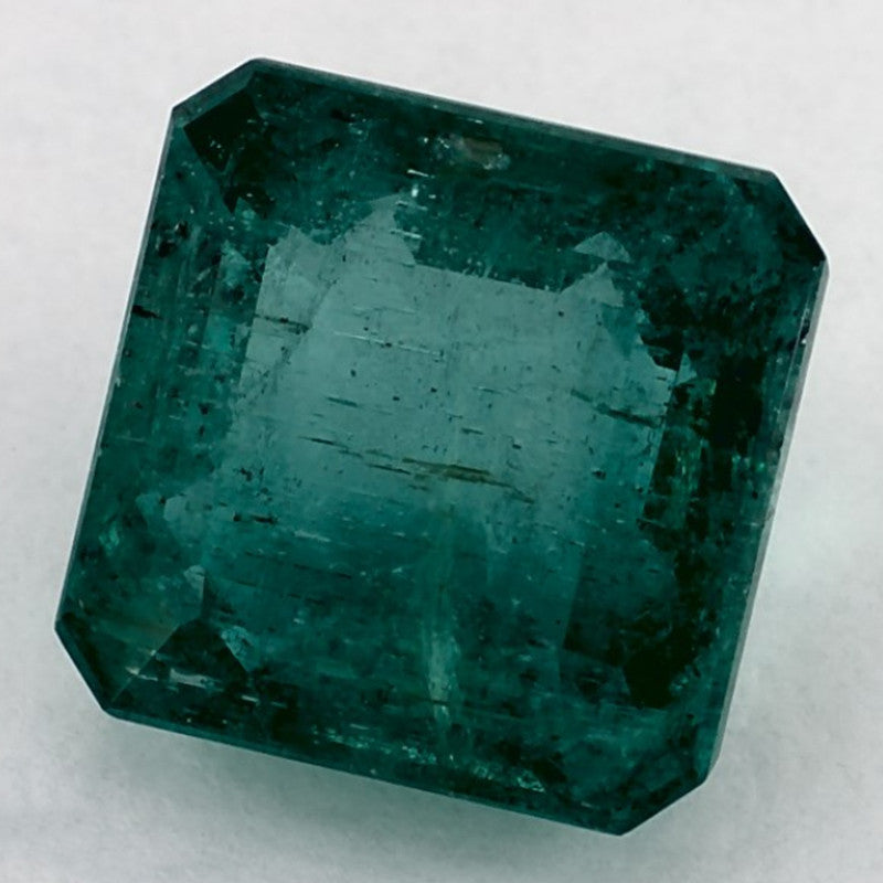 4.93 Carat Asscher Natural Green Emerald