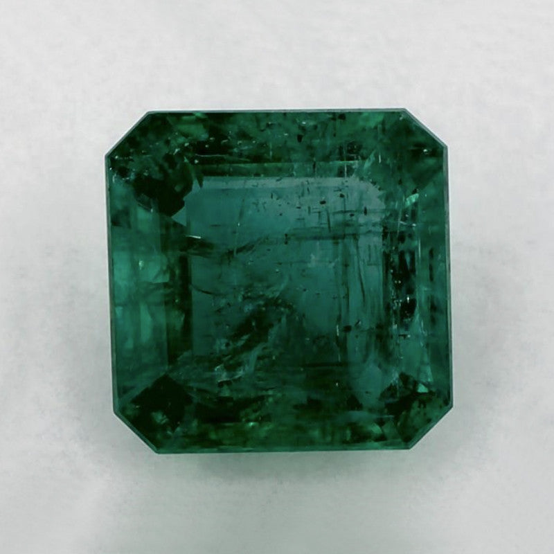 2.04 Carat Asscher Natural Green Emerald