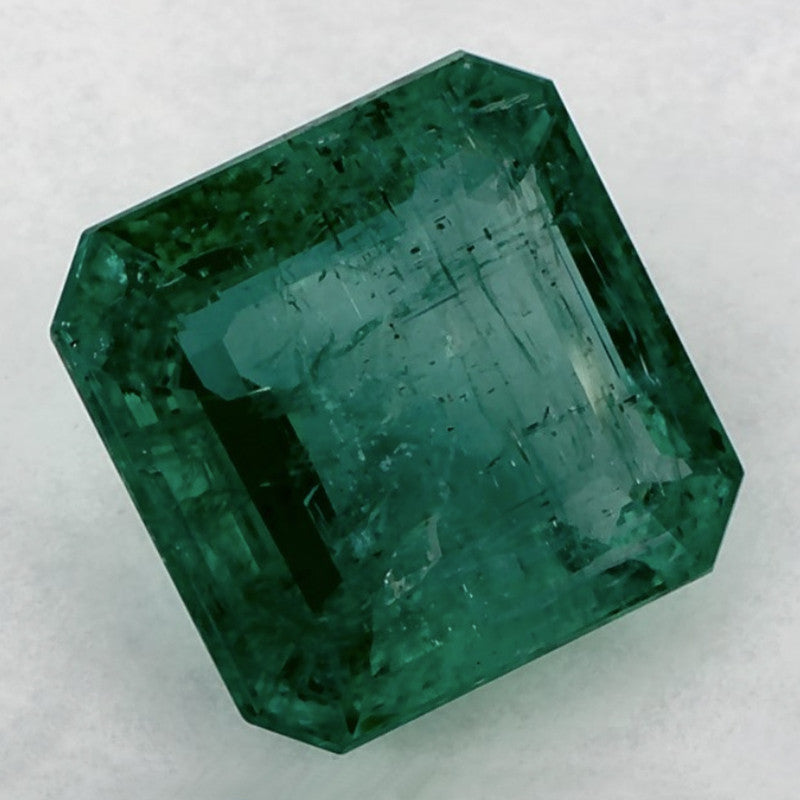 2.04 Carat Asscher Natural Green Emerald