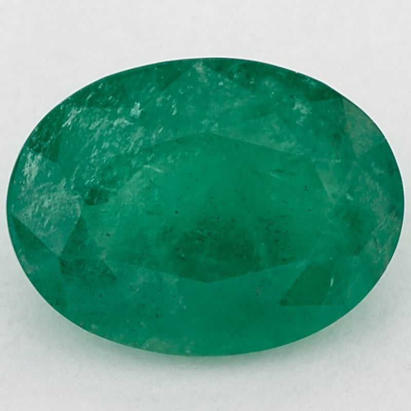 4.79 Carat Oval Natural Green Emerald
