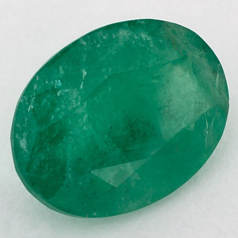 4.79 Carat Oval Natural Green Emerald