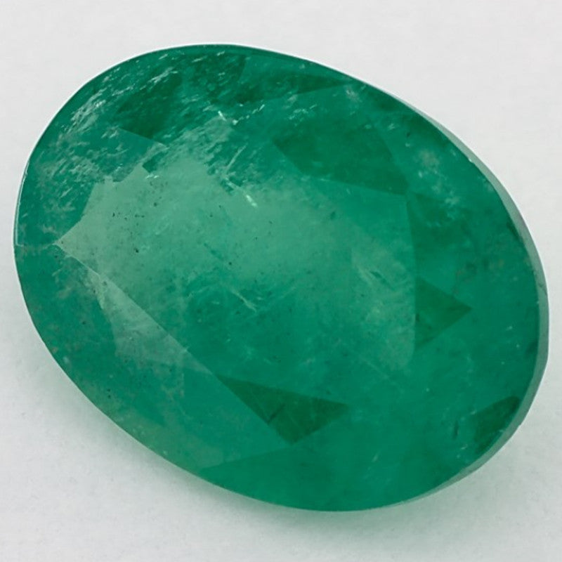 4.79 Carat Oval Natural Green Emerald