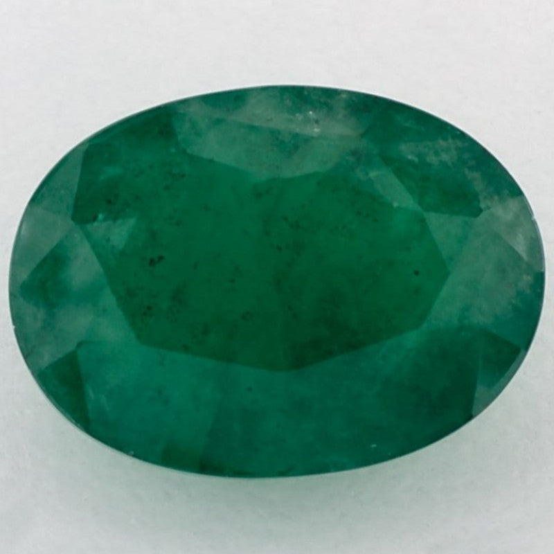 5.91 Carat Oval Natural Green Emerald
