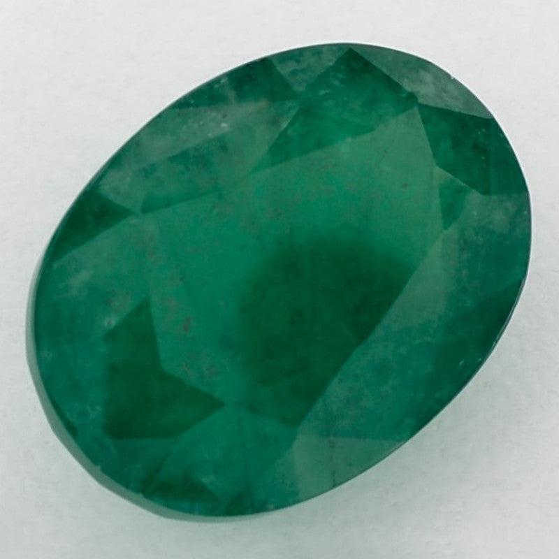 5.91 Carat Oval Natural Green Emerald