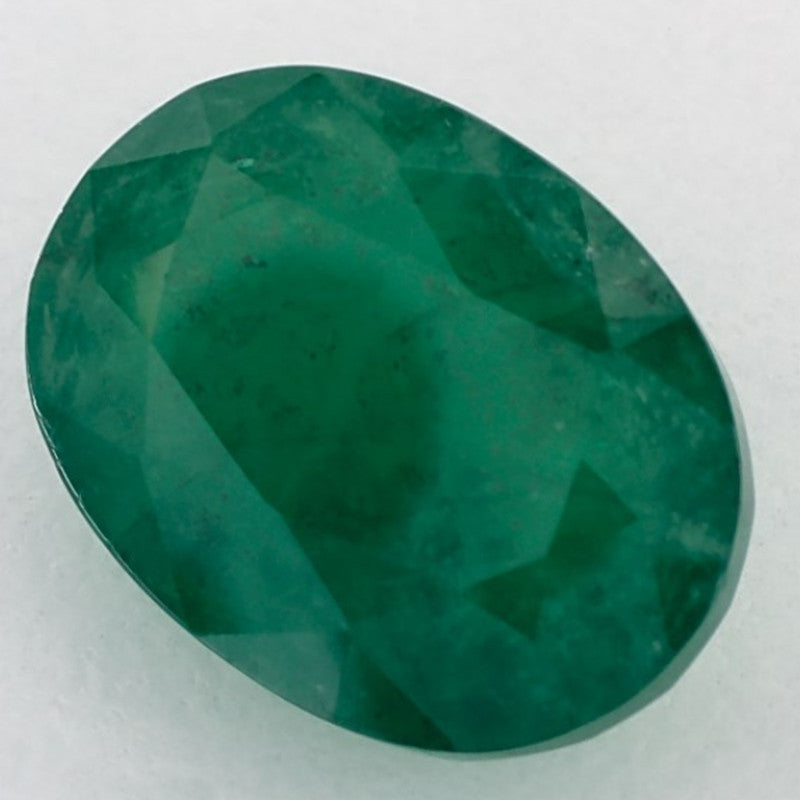 5.91 Carat Oval Natural Green Emerald